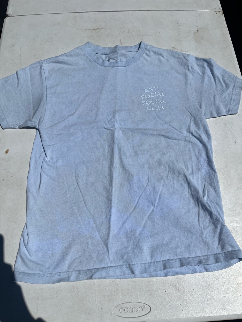 Anti Social Social Club Pale Blue Short Sleeve Logo Tee